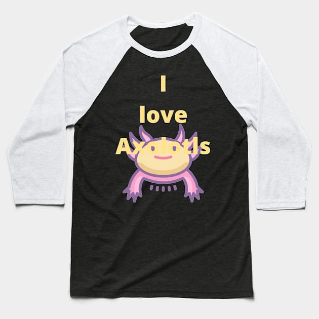 - Axolotl Baseball T-Shirt by PsyCave